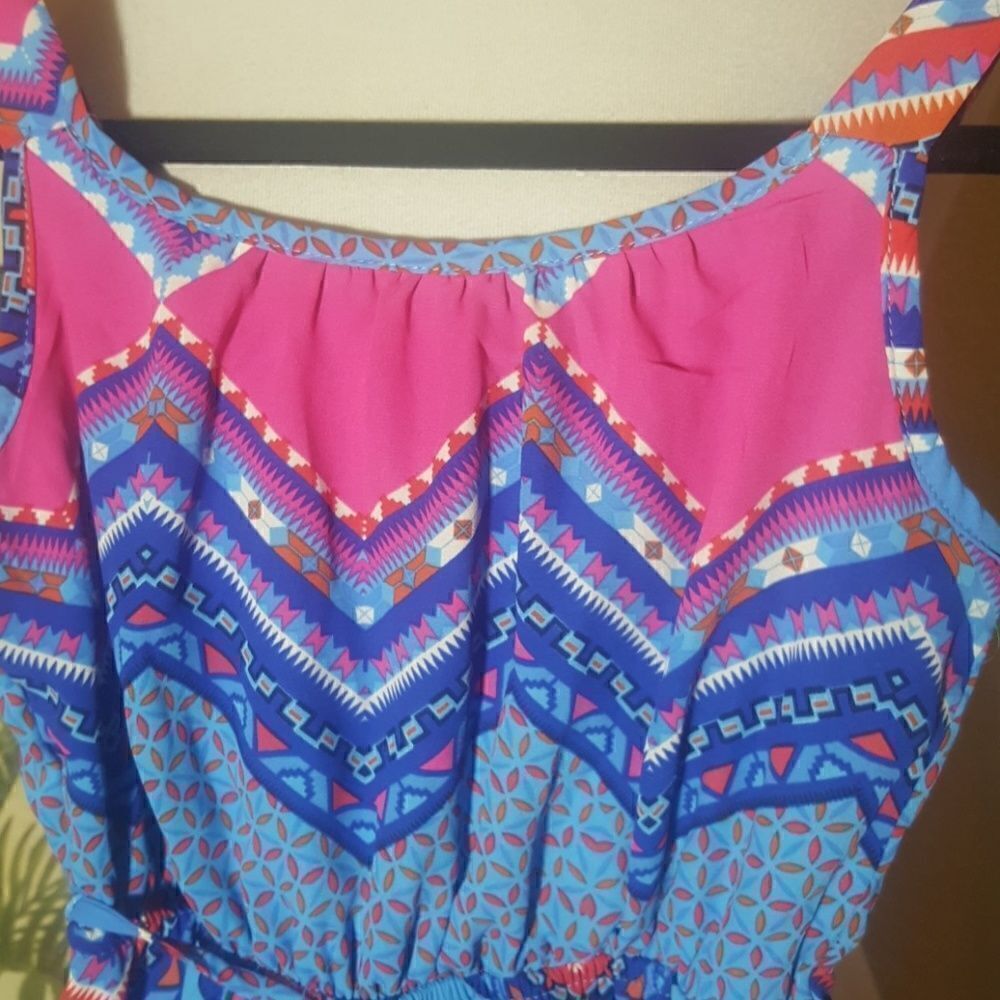 PAPER DOLL Blue High/Low Sundress - Size 10‎ - Picture 2 of 4